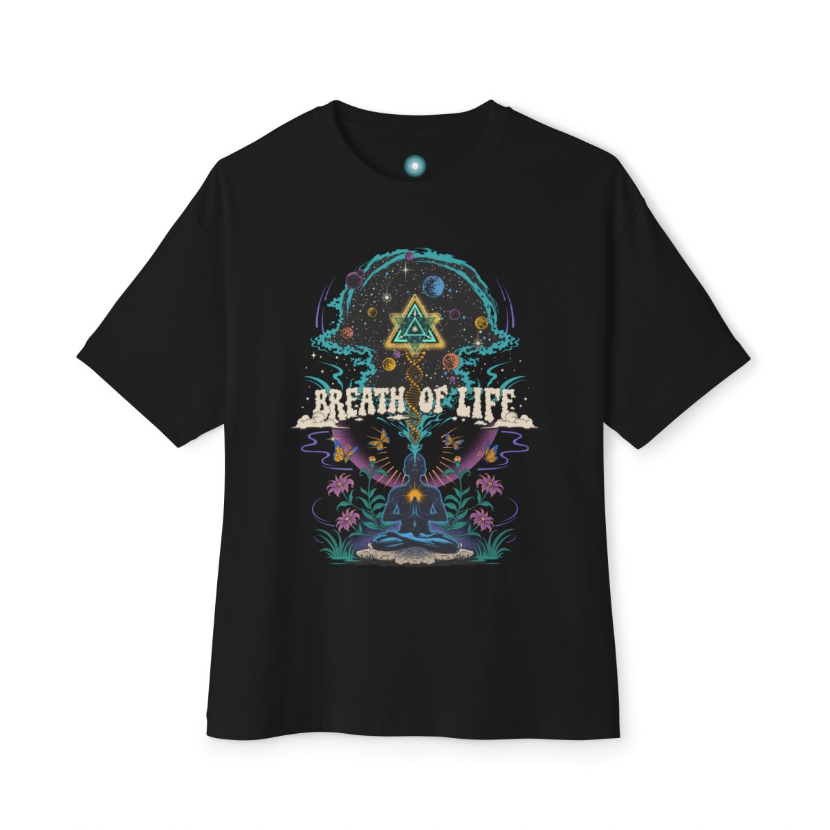 Black Breath of Life men's oversized tee